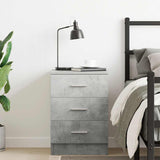 Bedside Cabinet Concrete Grey 38x35x56 cm Engineered Wood 800458