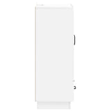 Sideboard High Gloss White 66 x 34.5 x 92 cm Engineered Wood 895359