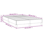Bed Frame without Mattress Grey 120x190 cm Small Double Faux Leather 379500