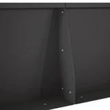 Retaining Wall 4 pcs 60 x 12 x 50 cm Steel Black 3449086
