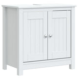 4 Piece Bathroom Furniture Set BERG White Solid Wood Pine 3206502