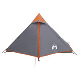 Backpacking Tent Grey and Orange 222 x 85 x 125 cm 42017417