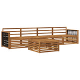 Outdoor Sofa Set 5 pcs Natural Solid Acacia Wood 3382992