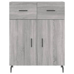 Highboard Grey Sonoma 69.5x34x180 cm Engineered Wood 3199895