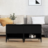 Side Tables 2 pcs Black 50x46x50 cm Engineered Wood 819551