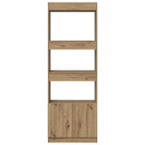 Highboard Artisian Oak 63x33x180 cm Engineered Wood 3309608