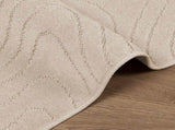 Indoor and Outdoor Rug PALMERAS Beige 240 x 240 cm Polyester 42022644