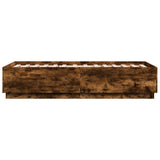 Bed Frame without Mattress Smoked Oak 90x190 cm Single 3209755