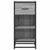 Sideboard Grey Sonoma 35.5x35x76 cm Engineered Wood and Metal 848957