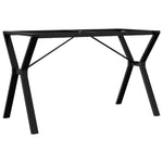 ZNTS Dining Table Legs Y-Frame 120x60x73 cm Steel 357934