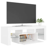 TV Cabinet with LED Lights White 120x35x40 cm 804346