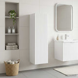 Wall-mounted Bathroom Cabinet High Gloss White 890666