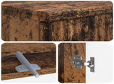 3 Piece Bathroom Cabinet Set ARNHEM Old Wood Engineered Wood 3417448