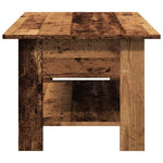 ZNTS Coffee Table Old Wood 102x55x42 cm Engineered Wood 856796