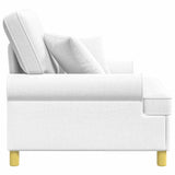 XL Armchair with Cushions White Fabric 42043493