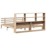 Bookcase Bed without Mattress 200x200cm Solid Wood Pine 3322765