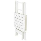Garden Table White Plastic Medium Foldable Bistro Table 48790