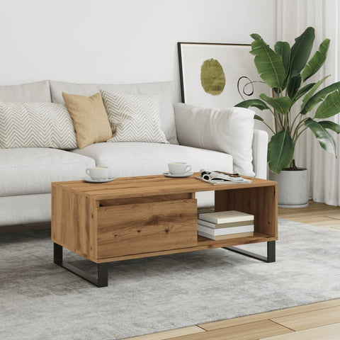 ZNTS Coffee Table Artisan Oak 90x50x36.5 cm Engineered Wood 857339