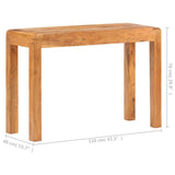 Console Table 110x40x76 cm Solid Acacia Wood in Honey Finish 289629