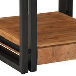 ZNTS Nightstands 2 pack 40x40x50 cm Solid Acacia Wood 4016705