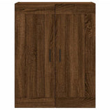 Wall Mounted Cabinet Brown Oak 69.5x34x90 cm Engineered Wood 830403