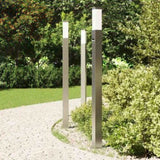 Bollard Lights with Sensor 3 pcs 110 cm Stainless Steel IP44 4006058