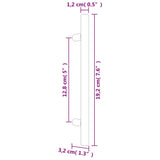Cabinet Handles 20 pcs Black 128 mm Stainless Steel 3203605