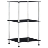 Shelf Black Tempered glass Compact Shelf Square Contemporary 249509