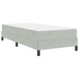 Box Spring Bed with Mattress Light Grey 90 x 210 cm Fabric 3398725