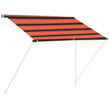 Retractable Awning 100x150 cm Orange and Brown 145893