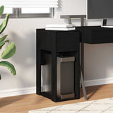 Computer Tower Stand with Drawer Black 30x44x74 cm 858732