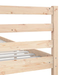 ZNTS Bed Frame without Mattress 90x190 cm Single Single Solid Wood 3101053