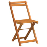 Garden Bistro Set with Cushion 3 pcs Brown Solid acacia wood 4105500