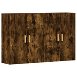 Wall Mounted Cabinets 2 pcs Smoked Oak Engineered Wood 3197878