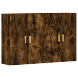 Wall Mounted Cabinets 2 pcs Smoked Oak Engineered Wood 3197878