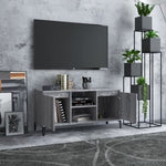 TV Cabinet with Metal Legs Grey Sonoma 103.5x35x50 cm 813162