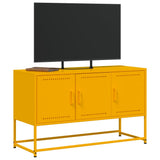 TV Cabinet Mustard Yellow 100.5x39x60.5 cm Steel 846479