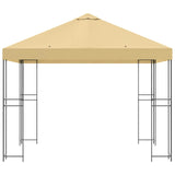 Gazebo 3 x 3 m Cream Polyester and Steel 190 gsm 900326