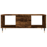 Coffee Table Smoked Oak 90x50x36.5 cm Engineered Wood 830585