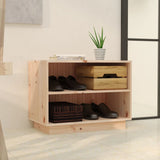 813545 Shoe Cabinet 60x34x45 cm Solid Wood Pine