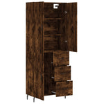 Highboard Smoked Oak 69.5x34x180 cm Engineered Wood 3195920