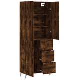 Highboard Smoked Oak 69.5x34x180 cm Engineered Wood 3195920
