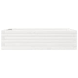Garden Planter White 90x60x23 cm Solid Wood Pine 847234
