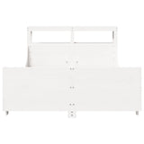 Bed Frame without Mattress White 120x200 cm Solid Wood Pine 3306463