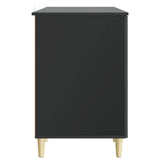 Desk Black Engineered Wood 142.5 x 50 x 75 cm 3414613