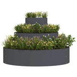 Garden Planter Anthracite 90 x 90 x 20 cm Cold-rolled Steel 873650