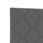 ZNTS Bed Frame in Dark Grey, 140x200 cm, Fabric 3344810