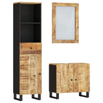 3 Piece Bathroom Furniture Set Solid Wood Mango 3200637