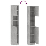 ZNTS Bathroom Cabinet Concrete Grey 32x25.5x190 cm Engineered Wood 802880