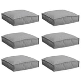 Cushion 6 pcs Grey 40 x 40 x 8 cm Oxford Fabric 42001599